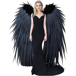 ملحق أزياء Angel Wings -، أشرطة قابلة للتعديل أجنحة كبيرة لجميع القديسين ، تأثيري ، التصوير الفوتوغرافي ، الرجال والنساء