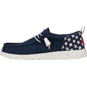 Hey Dude Men's Wally Funk Americana | Men's Shoes | Men Slip-on Loafers | Comfortable & Light-Weight