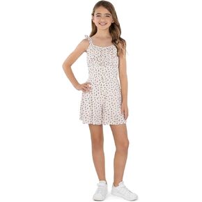 Speechless Girls Sleeveless Ruched Top Romper