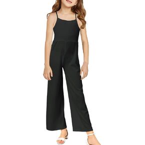 B & gcozy Girls غير الرسمي فضفاضة فضفاضة سروال الساق على نطاق واسع ، بذلة رومب للبنات