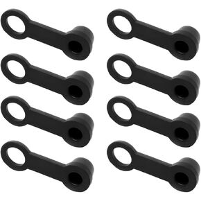 8PCS Rubber Brake Bleed Nipple, 8mm Brake Bleeder Screw Grease Zerk Fitting Cover, Automotive Brake Caliper Nipple Caps Dust Cover Replacement for Car Motorycle Bicycle