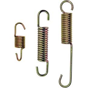 Motorcycle Kickstand Spring Metal Motorcycle Kick Side Stand Spring Gold Universal Brake Pedal Return Spring Kit Steel Springs Replacement for Mini Bike, Bike, Dirt Bike, Scooters 3 Pcs