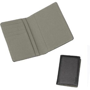 Epoint EPA01A07 Grey Black Leather Gift Travel Wallet For Pretty Passport Wallet/Case for Husband