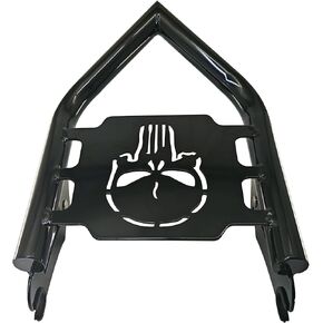Style Gloss Black 1.5" Luggage Rack Rear Grab Handles Bracket Kit Passenger Sissy Bar Shelf Rack Fits for Harley Touring Road King Road Glide Street Glide Electra Glide 2009-2024