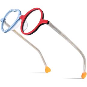 HEPIDEM Multicolor Acetate Glasses Frame Men Women Round Eyeglasses Optical Spectacles 9377
