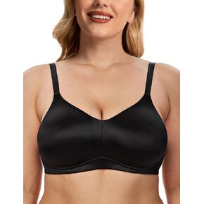 Wingslove Seamless Wireless Minimizer Bras for Women - Full Coverage Comfortable Soft Bra with Crisscross Straps