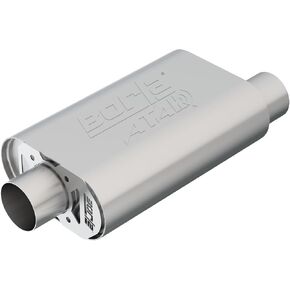 BORLA 400844 CrateMuffler for Chevrolet Small Block High Output 350/383/ 406 CID V8 3" Offset/Offset 14" x 4.35" x 9.10" Body ATAK.
