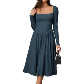 Chyrii Women Spring Fashion 2025 مربع رقبة طويلة الأكمام الطويلة in Kuwait