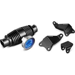 Cooling Tool with Thermometer and Engine Stay Bracket Set Compatible with Yamaha Raptor 700 YFM700 2013 2015-2024, Raptor 700R YFM700R 2009 2011 2012 2013 2015-2024