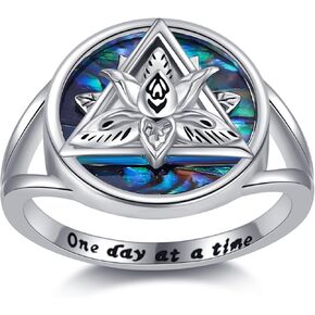 حلقات Onefinity Coberice للنساء 925 الفضة الاسترليني AA LOTUS ABALONE RING ABALONE REACK ENCOLINGES ABALEN