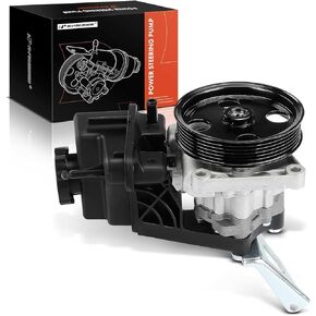 A-Premium Power Steering Pump, with Pulley & Reservoir, Compatible with Mercedes-Benz SLK350 2010 2011 3.5L, Replace# 0064662701, 006466160180