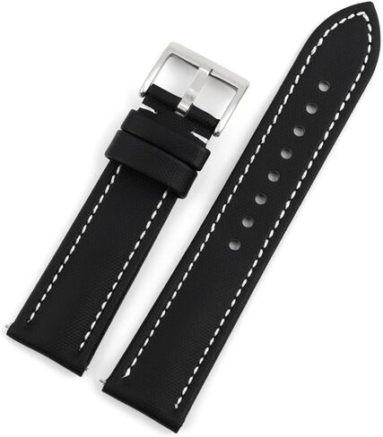 Onthelevel Water Resistant Oxford Fabric Watch Strap 18mm 19mm 20mm 22mm Sailcloth With Leather Back Lining Quick Release Watch Band Replacement in Saudi Arabia