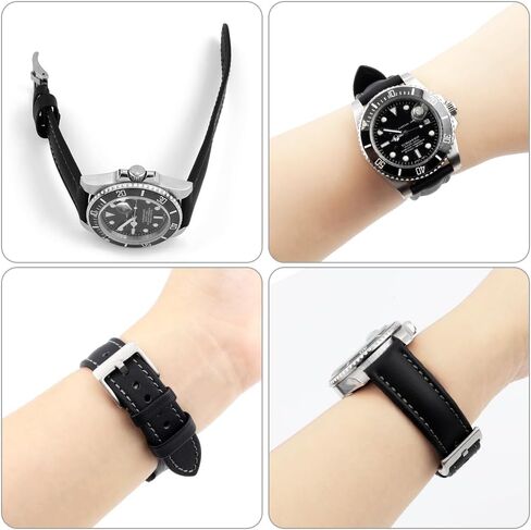 Onthelevel Water Resistant Oxford Fabric Watch Strap 18mm 19mm 20mm 22mm Sailcloth With Leather Back Lining Quick Release Watch Band Replacement in Saudi Arabia