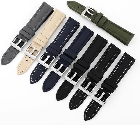 Onthelevel Water Resistant Oxford Fabric Watch Strap 18mm 19mm 20mm 22mm Sailcloth With Leather Back Lining Quick Release Watch Band Replacement in Saudi Arabia
