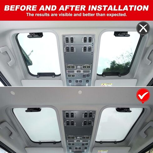 Car Sunroof Sun Shade Breathable Mesh Compatible with Ineos Grenadier 2020-2025 Foldable Roof Sunshade Automotive Sunroof UV Sun Protection Accessories (Off-White) in Saudi Arabia