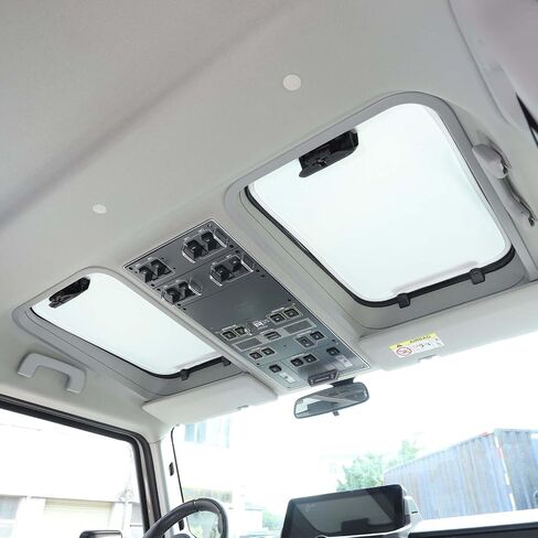 Car Sunroof Sun Shade Breathable Mesh Compatible with Ineos Grenadier 2020-2025 Foldable Roof Sunshade Automotive Sunroof UV Sun Protection Accessories (Off-White) in Saudi Arabia