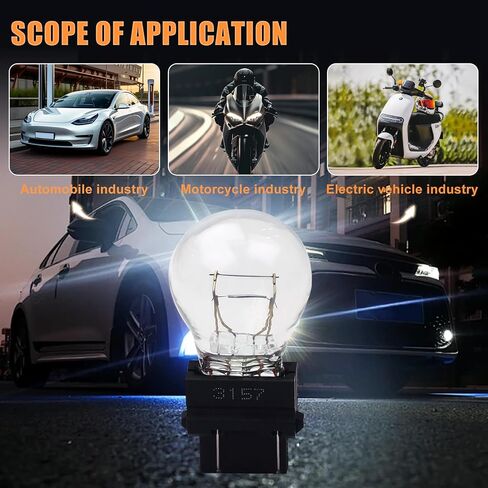 3157 3457 Bulbs (12V 27/7W, 3000K Amber) - Pack of 2 - Replacement Tail Light, Brake Light, Turn Signal Bulbs for Jeep Grand Cherokee, Wrangler, Commander, Compass, Journey, Dodge Primus, Edge in Saudi Arabia