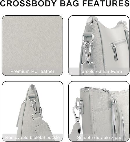 Women's Crossbody Bag,PU Leather Crossbody Handbags/Shoulder Bag,Adjustable Straps,Large capacity and Lightweight in Saudi Arabia