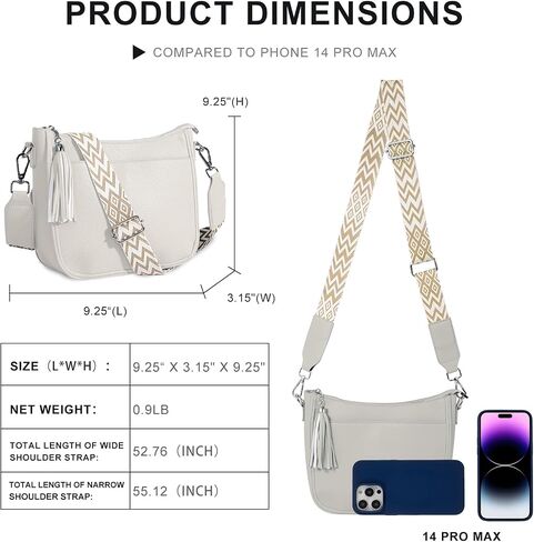 Women's Crossbody Bag,PU Leather Crossbody Handbags/Shoulder Bag,Adjustable Straps,Large capacity and Lightweight in Saudi Arabia