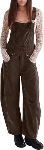 بوليتات نسائية للسيدات corduroy bib plebsuits wide legper romper مع جيوب in Kuwait