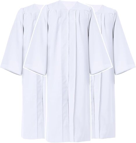 3 Pieces Unisex Matte Graduation Gown for High School & Choir Robe for Church in Kuwait