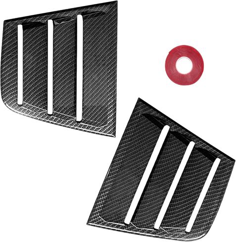 for Dodge Charger 2011-2024 Side Window Louvers Air Vent Scoop Shades Cover Blinds ABS (Carbon Fiber Black) in Saudi Arabia
