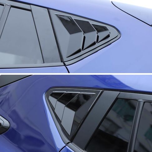 تغطية الكفالة الجانبية الخلفية للسيارة متوافقة مع Subaru Crosstrek 2024 +， ABS Car Lovers الجانبية الخلفية غلاف الغالق المصراع (البيانو الأسود) in Kuwait