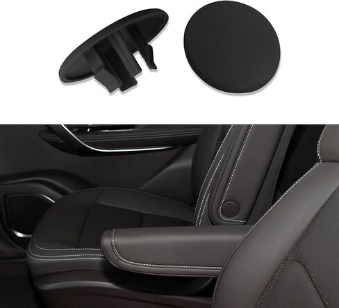 2pcs غطاء قبعة ذراعا متوافق مع 07-19 Tahoe Suburban Yukon Cadillac Escalade قطع المقعد ، وملحقات السيارة مقاعد الدلو الخلفية اليمنى مقبض RET HAND BOLT محل 15279689 (أسود) in Kuwait