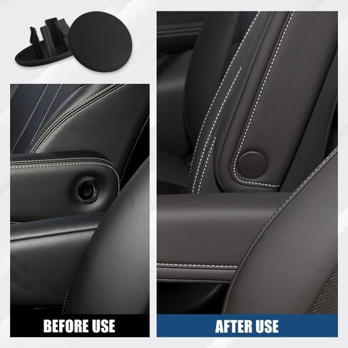 2pcs غطاء قبعة ذراعا متوافق مع 07-19 Tahoe Suburban Yukon Cadillac Escalade قطع المقعد ، وملحقات السيارة مقاعد الدلو الخلفية اليمنى مقبض RET HAND BOLT محل 15279689 (أسود) in Kuwait