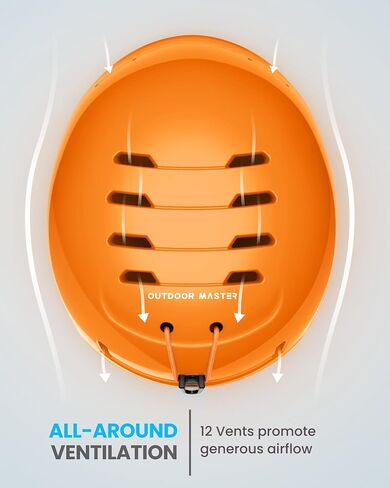 خوذة التزلج OutdoorMaster MIPS للأطفال، خوذة التزلج على الجليد للبنين والبنات والشباب، هيكل PC متين، رغوة EPS الواقية و12 فتحة تبريد، خوذة الثلج الملائمة للقرص، خوذة التزلج على الجليد الرياضية المعتمدة in Saudi Arabia