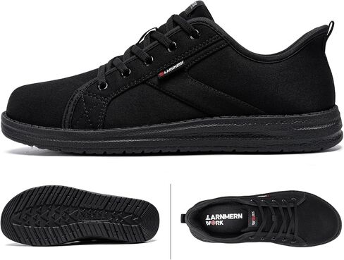 Larnmern Slip on Steel Toe Shoes Women Work Walking Skate Mly Hands Free Safety Tennis Shoes in Saudi Arabia