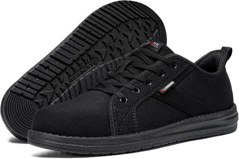 Larnmern Slip on Steel Toe Shoes Women Work Walking Skate Mly Hands Free Safety Tennis Shoes in Saudi Arabia