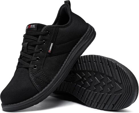 Larnmern Slip on Steel Toe Shoes Women Work Walking Skate Mly Hands Free Safety Tennis Shoes in Saudi Arabia