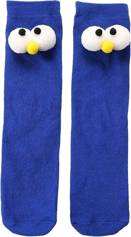 Wdirara Boy's Cartoon Cartoon Crew Crew Socks 3D عيون مضحكة الجوارب منتصف العجل in Saudi Arabia