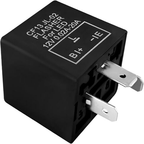 CF13 LED Electronic Flasher Relay, Led Flasher, CF13 JL-02 EP34 3 Pins 12V 0.02A-20A Turn Signal Relay, Car Accessories Electronic Flasher for Turn Signal Fixing Hyper Blink Flash (Fixed) in Saudi Arabia