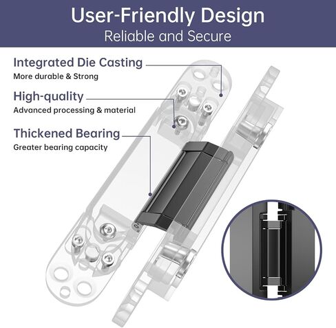 3.5 Inches Swing Black Offset Door Hinge, Expandable Door Hinges Offset Hinges Pivot Door Hardware Swing Black Hinge, Offset Door Hinges, Handicap Brass,- 2 Black Swing Hinge in Satin Chrome in Saudi Arabia