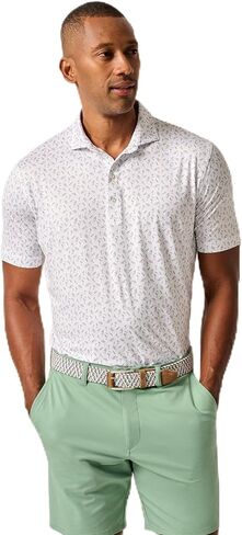 johnnie-O Featherweight Performance Polo - Tini Print in Saudi Arabia