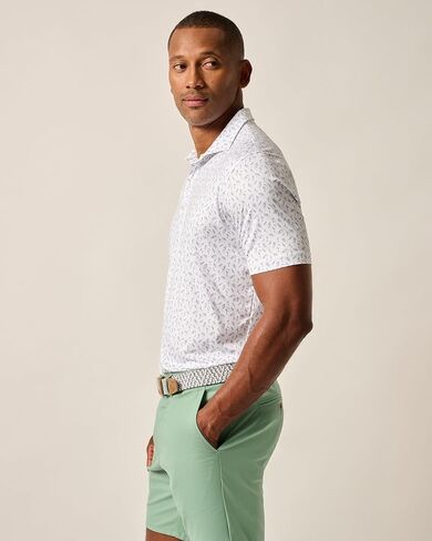 johnnie-O Featherweight Performance Polo - Tini Print in Saudi Arabia
