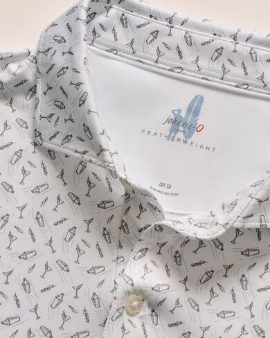 johnnie-O Featherweight Performance Polo - Tini Print in Saudi Arabia