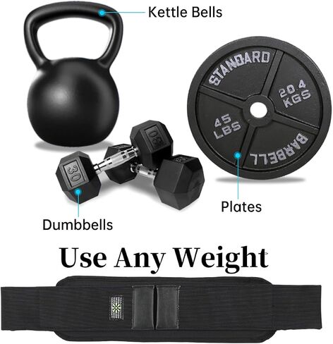 Hip Thrust Belt by SEWD - Use Any Weight to do Lunges, Glute Bridges, Dips and Booty Workouts – Easy to Set Up with Dumbbells for At Home Hip Thrust Use. Reinforced Lightweight Dumbbell Belt for Home Gym-Gray in Kuwait