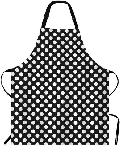 Big Lebowski Dude Rug Kitchen Bib Apron Man Has Huge Rug in Middle Ties Board Game Together Polyester Adjustable Apron for Outdoor BBQ Gardening 27" X 31" for Chef Waitress in Kuwait