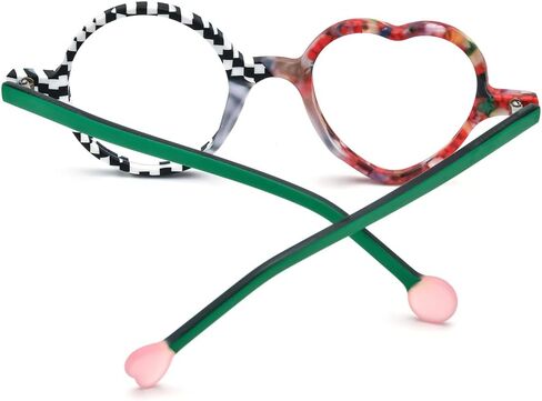 HEPIDEM Multicolor Acetate Glasses Frame Men Women Round Eyeglasses Optical Spectacles 9377 in Saudi Arabia