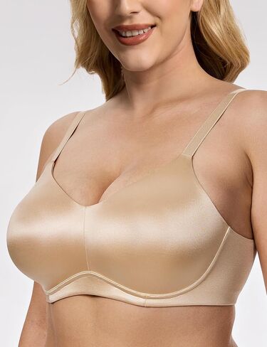 Wingslove Seamless Wireless Minimizer Bras for Women - Full Coverage Comfortable Soft Bra with Crisscross Straps in Saudi Arabia