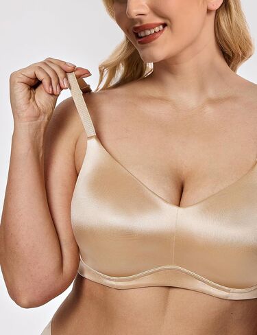 Wingslove Seamless Wireless Minimizer Bras for Women - Full Coverage Comfortable Soft Bra with Crisscross Straps in Saudi Arabia