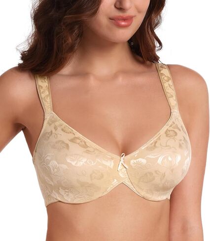 HACI Women's Minimizer Bra Full Figure Non Padded Plus Size Underwire Everyday Support in Saudi Arabia