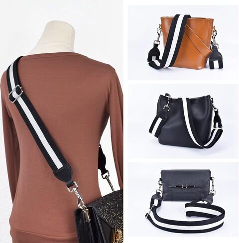 CLOUDMUSIC Handbag Strap Replacement Crossbody Strap Purse Strap With Silver Clips For Women Girls in Saudi Arabia