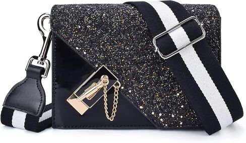 CLOUDMUSIC Handbag Strap Replacement Crossbody Strap Purse Strap With Silver Clips For Women Girls in Saudi Arabia