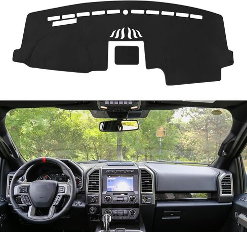 غطاء DASH لـ FORD F-150 F150 1997-2003 ، غطاء لوحة القيادة لـ Ford Accessories Sunshade Nonslip Mesh Protector No Glare Black in Kuwait