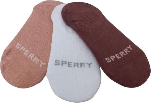 Sperry Women’s 6-Pack Super No Show Socks – Cushioned, Breathable, Anti-Slip Low Cut Socks for Sneakers Running & Casual Wear in Saudi Arabia