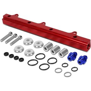 DNA Motoring FRK-B16-RD High Flow Fuel Injector Rail Kit [For 88-01 Honda Civic Si/Prelude/CRV]